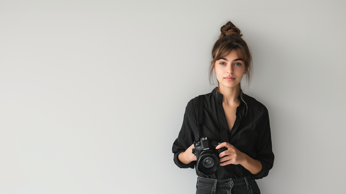 Mara Ellison with her camera